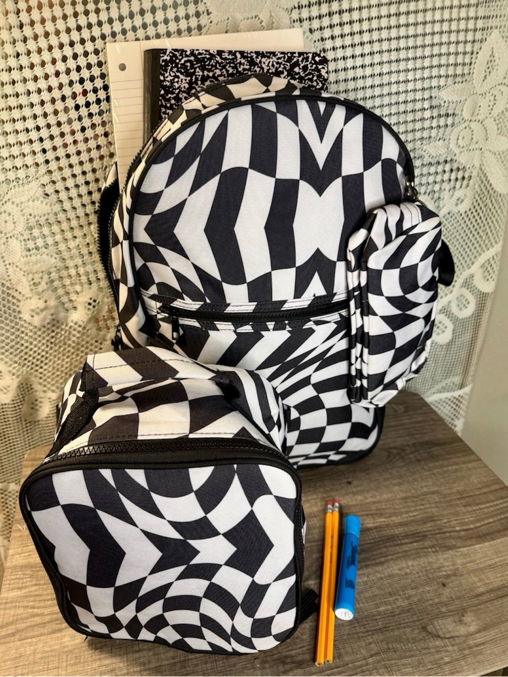 NWT 3-Piece Backpack Bundle w/ Lunch Bag, Pencil Pouch & School Supplies